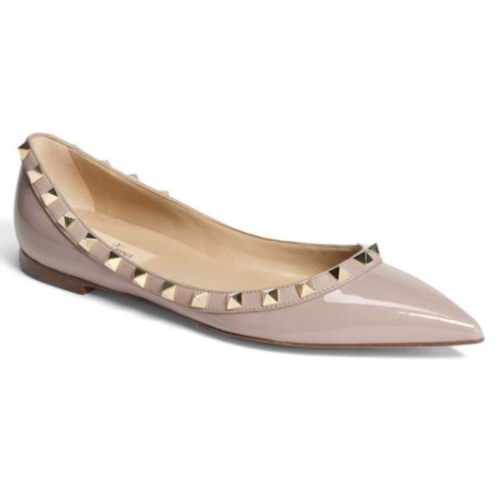 Valentino Rockstud Ballerina Flats